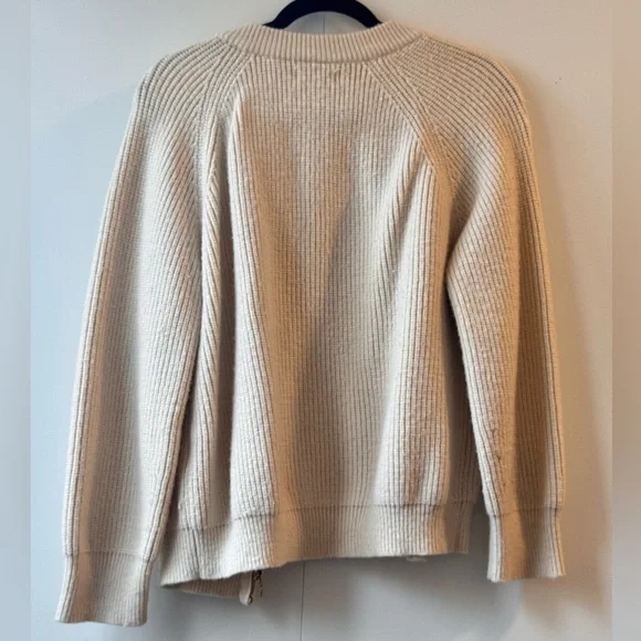 Cream Ribbed Cardigan - Picture 2 of 3